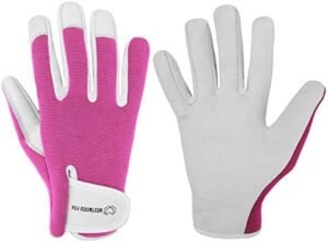 Gardening Gloves for Women Leather Thorn Safety Garden Heavy... Gardening Gloves for Women Leather Thorn Safety Garden Heavy...