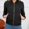Women's Bomber Jacket Lightweight Varsity Zip Up Coat Casual...