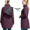 33,000ft Women's Waterproof Softshell Long Rain Jacket with ...