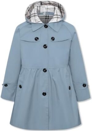 Betusline Girl's Single Breasted Trench Coat Dress Coat Oute... Betusline Girl's Single Breasted Trench Coat Dress Coat Oute...