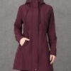 33,000ft Women's Softshell Long Jacket with Hood Fleece Line...