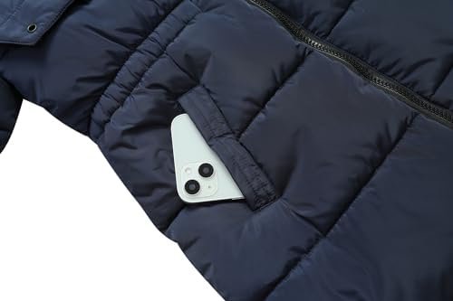 Girl's Winter Long Coat Parka Kids Warm Hooded Puffer Jacket...