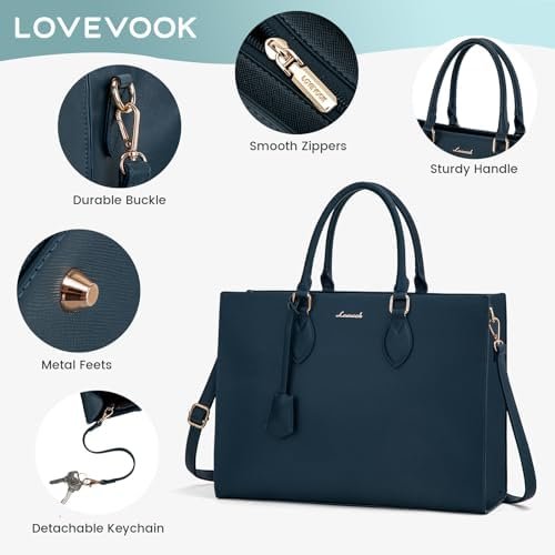 LOVEVOOK Women's 15.6 Inch Laptop Tote Briefcase Business Of...