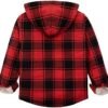 ZENTHACE Boys Sherpa Lined Full Zip Flannel Plaid Shirt Jack...