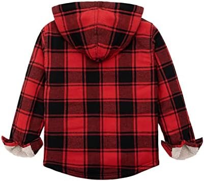 ZENTHACE Boys Sherpa Lined Full Zip Flannel Plaid Shirt Jack...