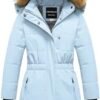 CREATMO US Girl's Long Length Winter Coat Parka Water Resist...