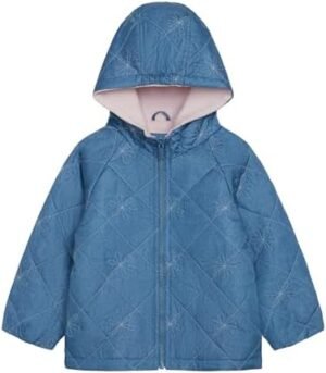 Carter's Girls' Daisy Diamond Quilted Midweight Jacket with ... Carter's Girls' Daisy Diamond Quilted Midweight Jacket with ...