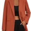 PRETTYGARDEN Women's Winter Corduroy Blazers Jackets Dressy ...