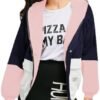 ZAFUL Women's Corduroy Loose Jacket Vintage Raglan Sleeve Ca...