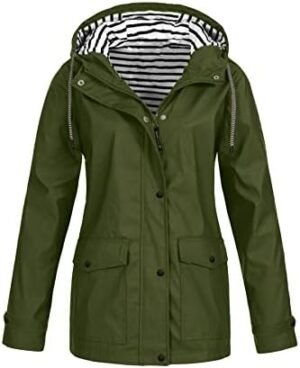 Tcremisa Women's Raincoats Waterproof Rain Jacket Lightweigh... Tcremisa Women's Raincoats Waterproof Rain Jacket Lightweigh...