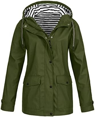 Tcremisa Women's Raincoats Waterproof Rain Jacket Lightweigh...