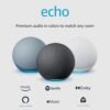 Amazon Echo (newest model), Alexa speaker with premium sound...