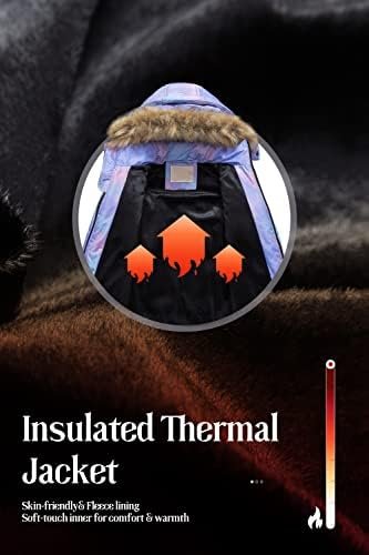 Chrisuno Girl's Water Resistant Winter Coats Warm Fleece Lin...