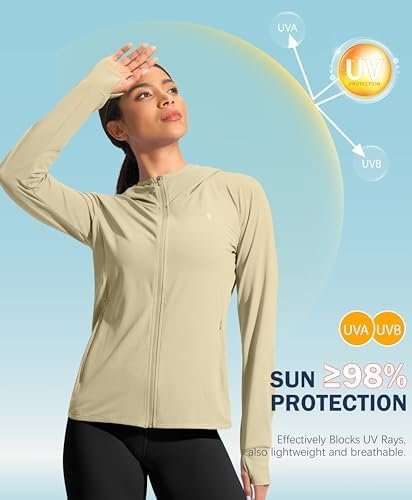 Soothfeel Women's UPF 50+ Sun Protection Hoodie Jacket Light...