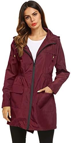 Lomon Women Waterproof Lightweight Rain Jacket Active Outdoo...