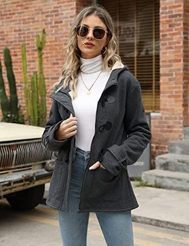 Gihuo Winter Jackets for Women Sherpa Lined Jacket Women Duf...