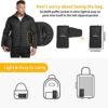 33,000ft Men's Puffer Jacket Lightweight Packable Winter Jac...