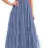 PRETTYGARDEN Women's Smocked Midi Tulle Dress 2025 Summer Pu...