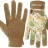 HANDLANDY Gardening Gloves for Women, Breathable Ladies Leat...