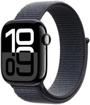 Apple Watch Series 10 [GPS 42mm case] Smartwatch with Jet Bl...
