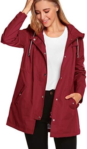 ZHENWEI Womens Lightweight Hooded Waterproof Active Outdoor ...