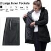 33,000ft Women's Waterproof Softshell Long Rain Jacket with ...