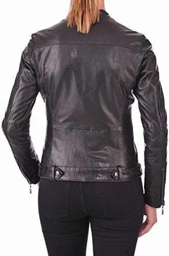 Luis Women Lambskin Leather Jacket Stylish Motorcycle Bomber...