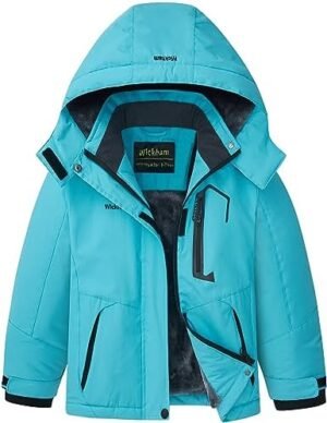 WICKHAM Girl's Waterproof Ski Jacket Winter Warm Fleece Line... WICKHAM Girl's Waterproof Ski Jacket Winter Warm Fleece Line...