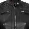 fjackets Real Leather Jacket Women - Cafe Racer Natural Grai...