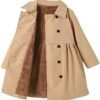 SOLY HUX Toddler Girl's Double Breasted Long Sleeve Trench C...