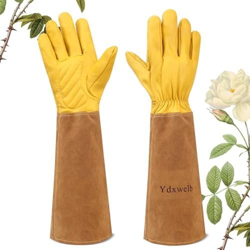 Rose Pruning Garden Gloves for Men/Women,Thorn Proof Heavy D...