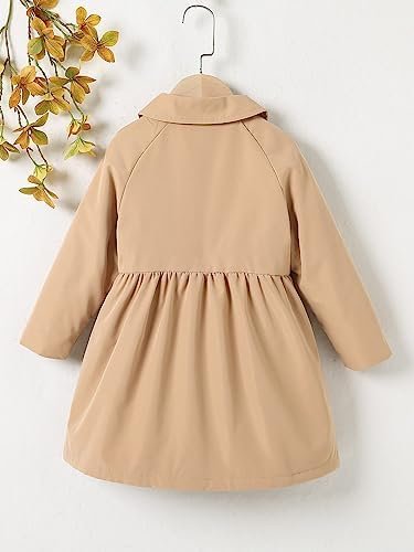 SOLY HUX Toddler Girl's Double Breasted Long Sleeve Trench C...