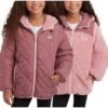Reebok Girls' Reversible Puffer Jacket - Quilted Winter Coat...