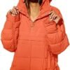 chouyatou Women's Quilted Pullover Puffer Jacket Packable Ho...