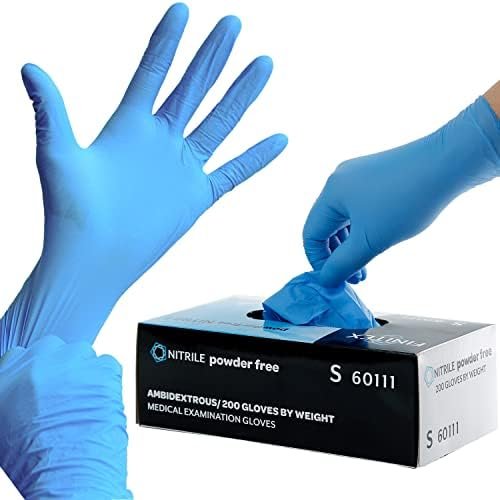 FINITEX Blue Disposable Nitrile Exam Gloves - 200 PCS/BOX 3....