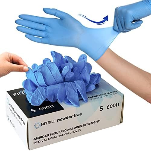 FINITEX Blue Disposable Nitrile Exam Gloves - 200 PCS/BOX 3....