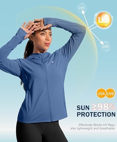 Soothfeel Women's UPF 50+ Sun Protection Hoodie Jacket Light...