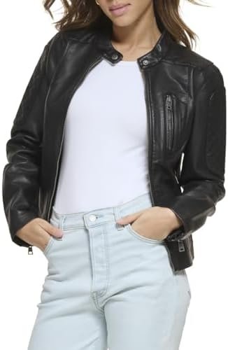 Levi's Women's Faux Leather Motocross Racer Jacket (Standard...