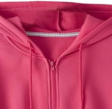 SweatyRocks Women's Long Sleeve Drawstring Full Zip Hooded J...