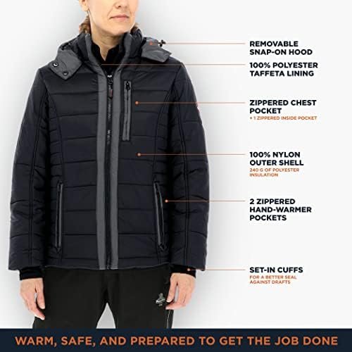 RefrigiWear Women's Pure-Soft Lightweight Insulated Jacket, ...
