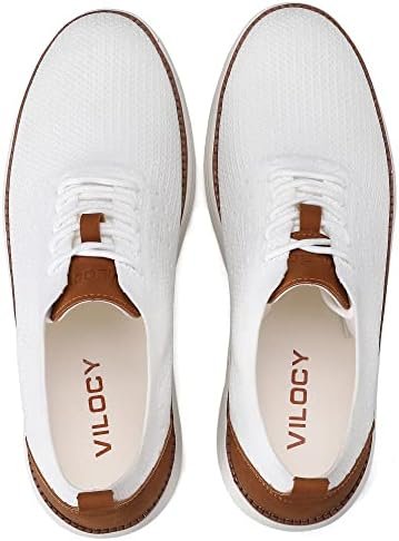 VILOCY Men's Casual Dress Sneakers Oxfords Business Mesh Bre...