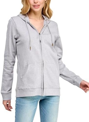 Women's GOTS Certified 100% Organic Cotton Sweatshirts Zip U...