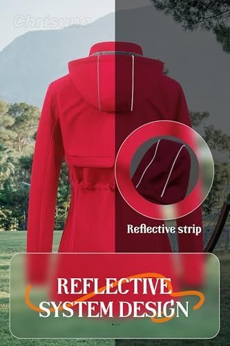 Chrisuno Women's Lightweight Long Softshell Fleece Lined Jac...