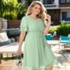 Pinup Fashion Plus Size Dresses for Wedding Guest - Semi For...