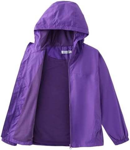 GRANDWISH Boys Girls Waterproof Rain Jacket, Lightweight Act...