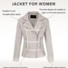 Bellivera Women Faux Leather Casual Jacket, Fall and Spring ...