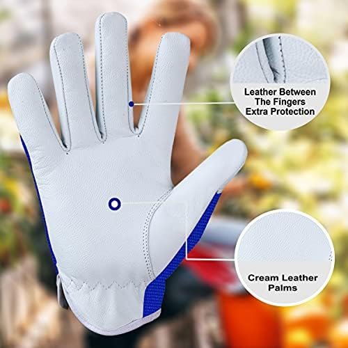 Work Gloves Gardening Breathable Rigger Palm Gardening Glove...