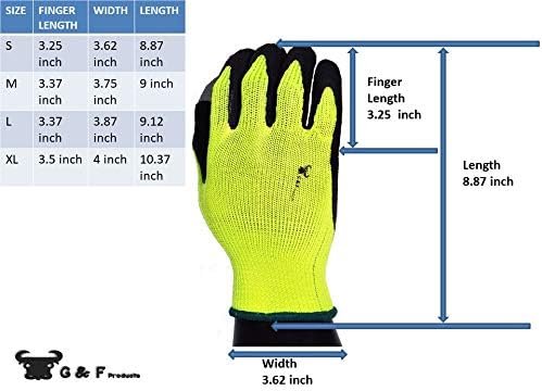 G & F Products 1516 6 Pairs Pack Premium High Visibility Low...