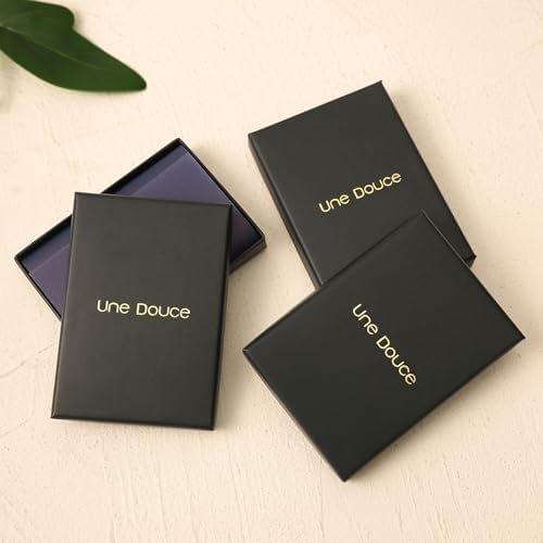 UneDouce Sparkling Bow Rings Set with 14K Gold/Silver Platin...