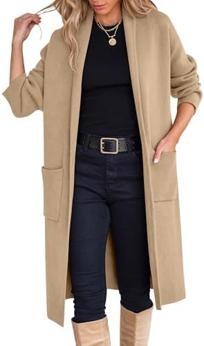 ANRABESS Women's Cardigan Long Sweater Oversized Open Front ... ANRABESS Women's Cardigan Long Sweater Oversized Open Front ...